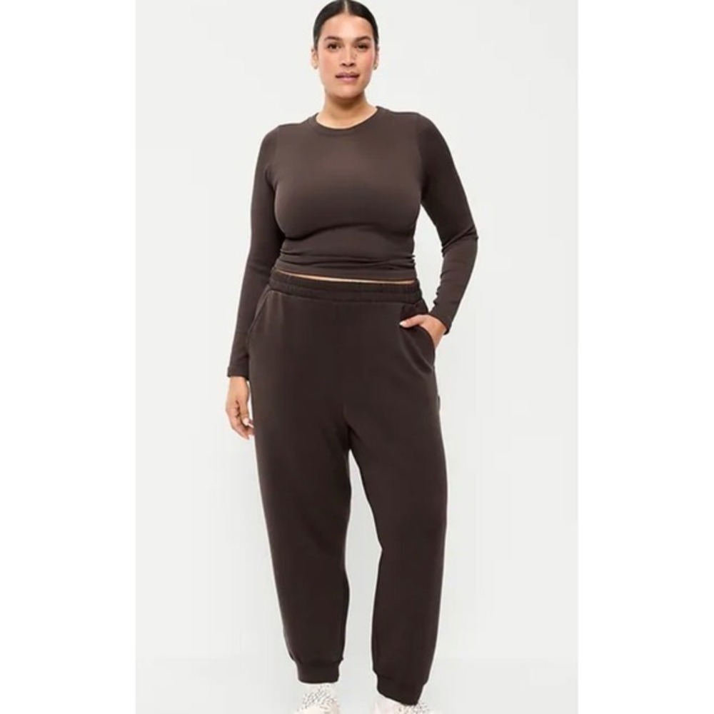 NEW Old Navy‎ Brown Plus Size 4X High-Waisted Dynamic Fleece Sweatpants